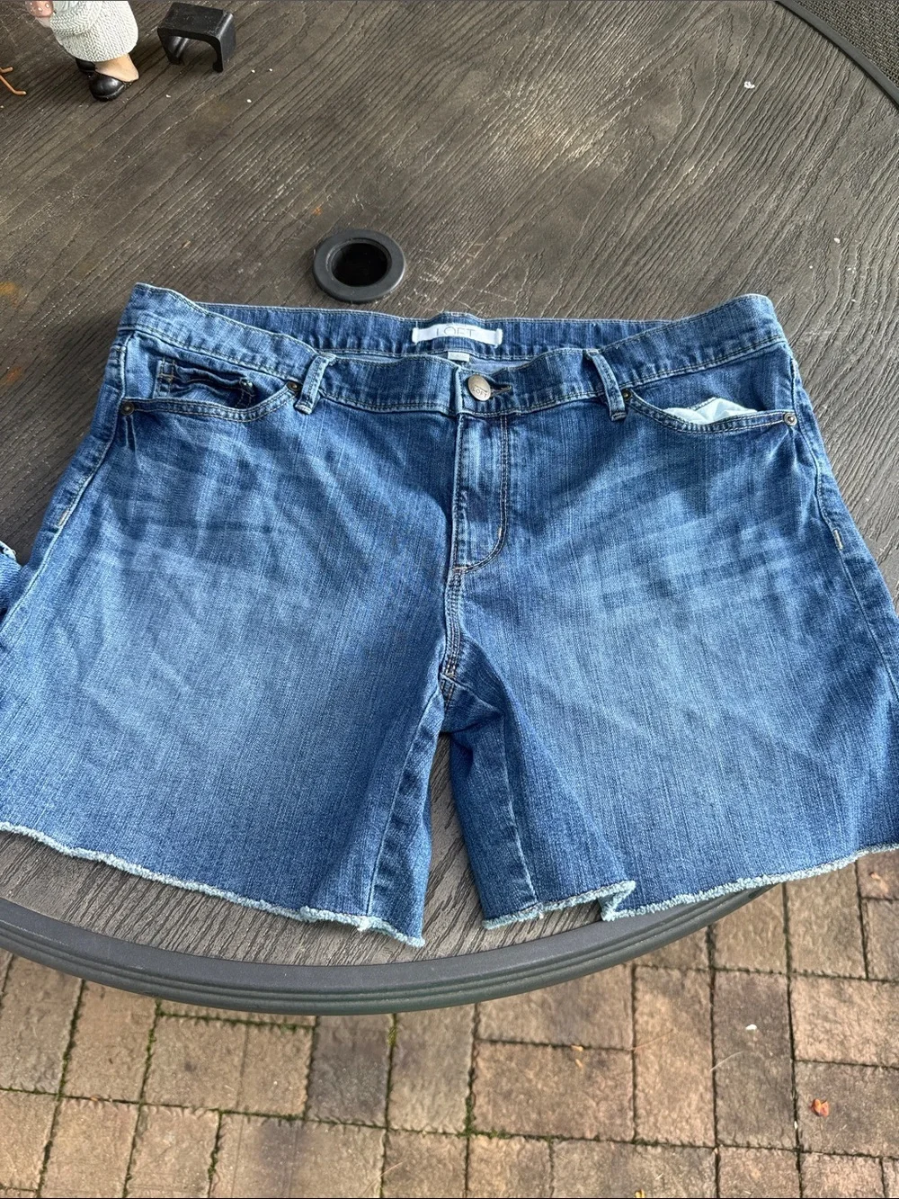 Classic Blue Denim Cutoff Shorts
